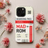 Personalized Tropical Getaway Boarding Pass iPhone Case